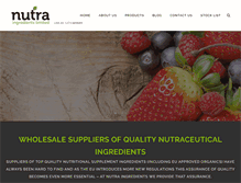 Tablet Screenshot of nutritioningredients.co.uk